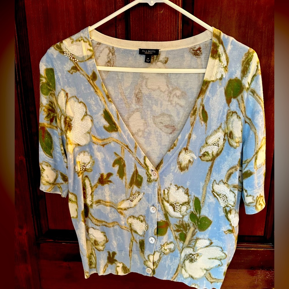 Talbot’s Cotton Women’s Short Sleeved Sweater